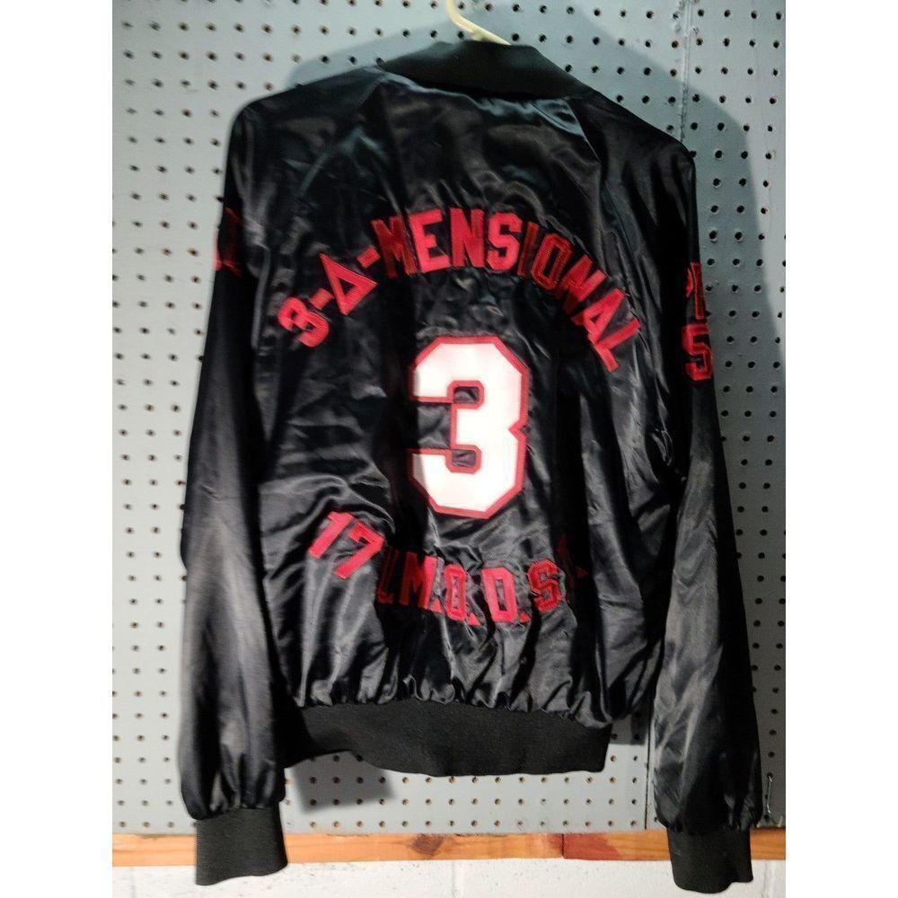 DELTA CUSTOM TRIM SATIN BOMBER JACKET - Picture 3 of 4